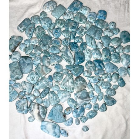 Lot Larimar Cabochons 2100 gramm 95851 Larimar-Stone 3 990,00 €