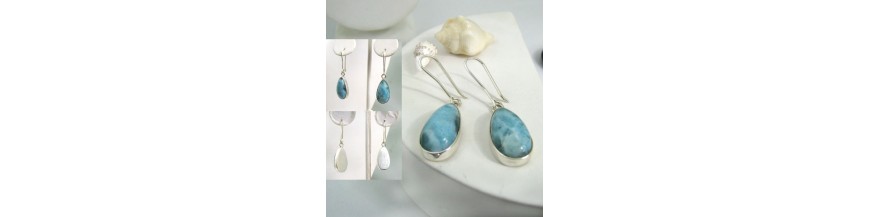 Larimar Boucles d'oreilles maintenant dans notre boutique en ligne !